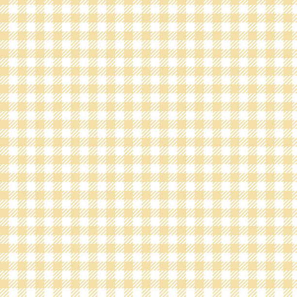 Gingham check background material (yellow) Gingham check background material (yellow) vintage love letter backgrounds stock illustrations