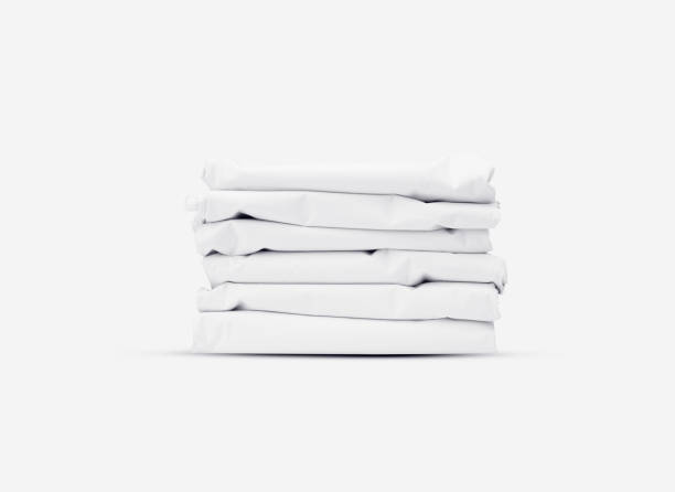 istock folded white fabric. textile texture mockup for creative branding design. 1383336460