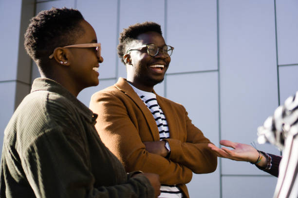 istock Casual Business Meeting Outside 1383387741