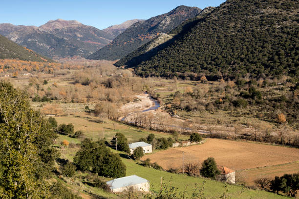istock View of the mountains and the river 1383405369