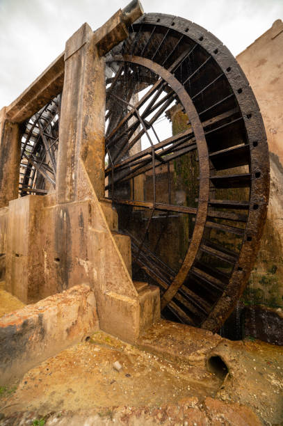 istock A working wooden water wheel. 1383405452
