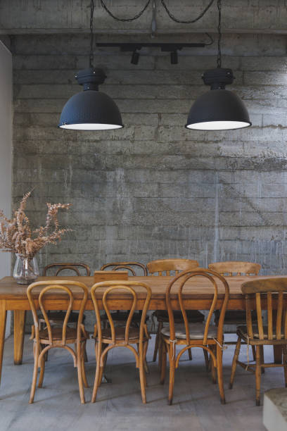 istock cafe interior Layout in a loft style in dark colors open space interior view of various coffee Welcome open coffee shop background 1383409023