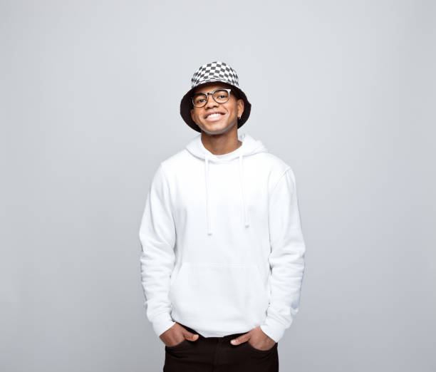 istock Portrait of cheerful young man 1383409085