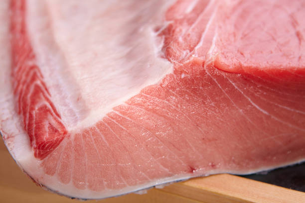 istock Large piece of fresh tuna for sashimi 1383411928