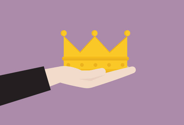 ilustraciones, imágenes clip art, dibujos animados e iconos de stock de mano con corona - coronation