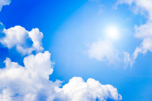 istock White cloud in blue sky.Beautiful and bright natural background.Soft focus 1383420928