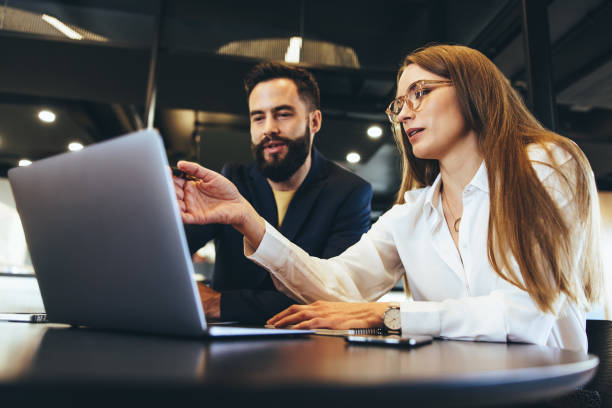 istock Modern entrepreneurs having a discussion in an office 1383422572