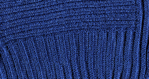 istock Knitted natural textile cyan blue sweater texture 1383447620