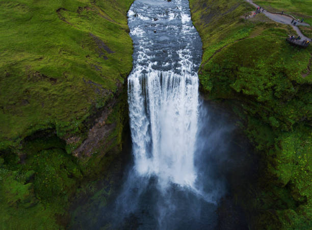 istock Skogafoss waterfall in Iceland 1383478206