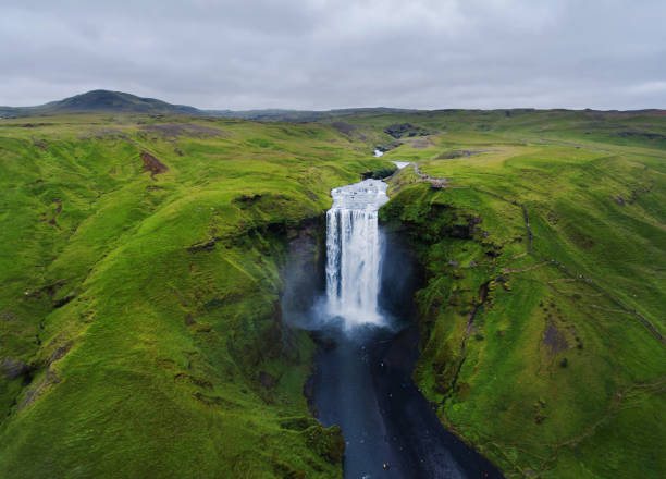 istock Skogafoss waterfall in Iceland 1383478210