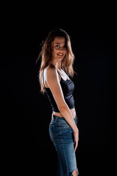 istock Stylish trendy woman 1383478356