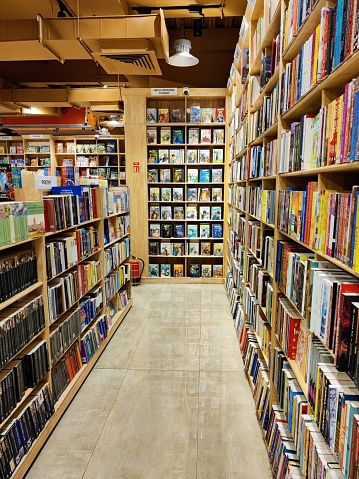 Library lane stock image