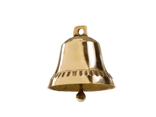istock golden bell isolated on white background 1383478787