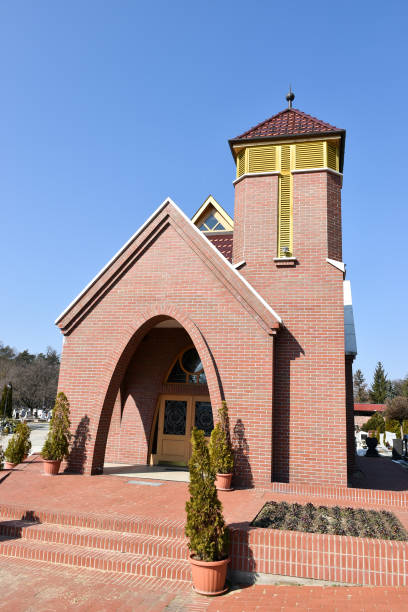 istock Chapel in the public cemetery 1383486789