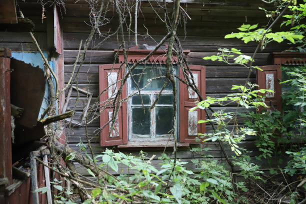 istock Building in Chernobyl Exclusion Zone, Ukraine 1383487109