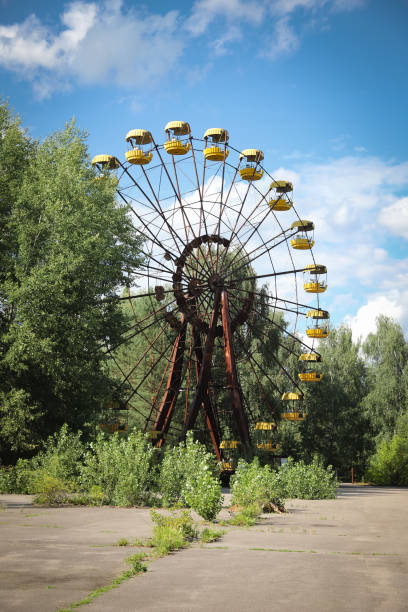 istock Ferris Wheel, Pripyat Town in Chernobyl Exclusion Zone, Ukraine 1383487802