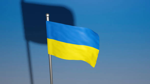 istock Ukrainian flag waving 1383490139