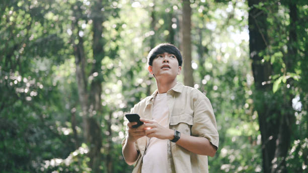 istock Stay connect with his friend in vacation time 1383490875
