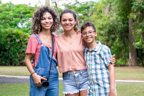 istock Mother and her kids. 1383491128