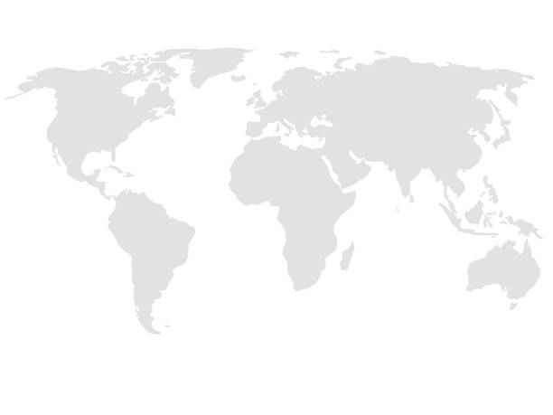 World map or mapa mundi on a white colored background World map or mapa mundi on a white colored background mapa stock illustrations