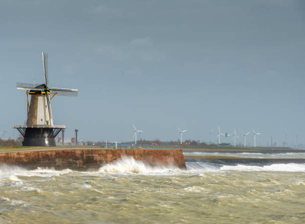 istock Netherlands fight against the sea. 1383494741