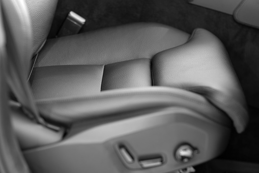 Black car leather seat