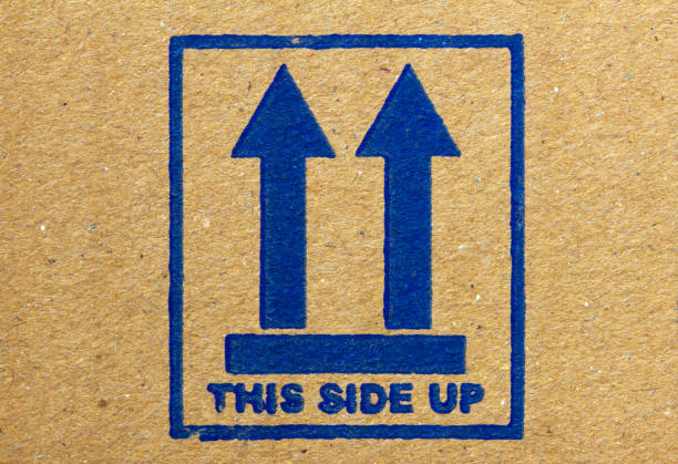 Stamp on sacking transportation of goods. Design concept. Copy of the space.