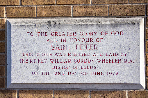 St Peter Church of Doncaster in Yorkshire, England, with identifying details.