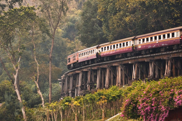 istock Bridge over the River Kwai Historical Bridge from World War II 1383506550