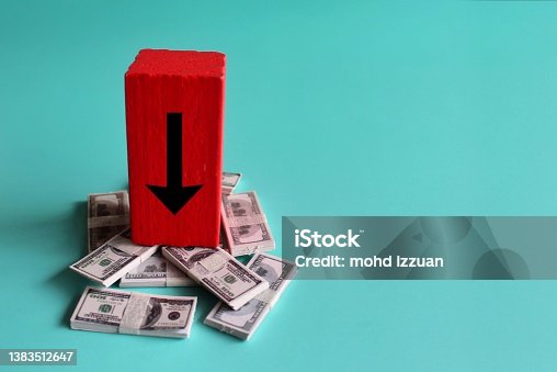 istock Salary reduction, recession, financial crisis. 1383512647
