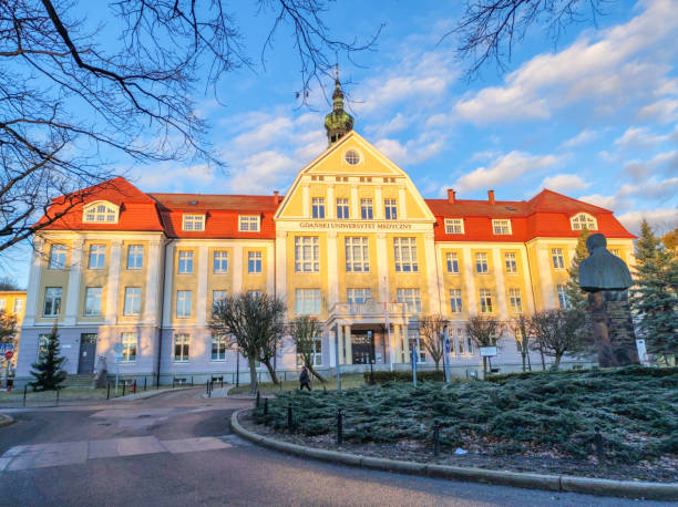 Gdansk, Poland - March 8, 2022: Gdansk Medical University (Gdanski Uniwersytet Medyczny).