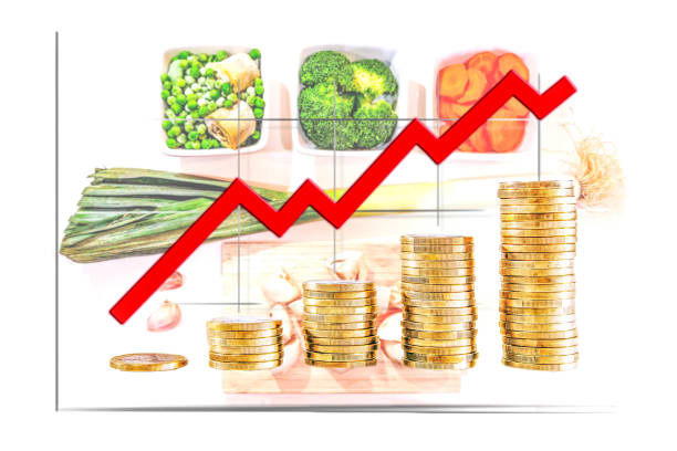 istock Vegetable price growth shown on a graph 1383522783