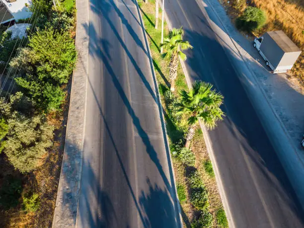 Photo of Automobile road along beautiful embankment for walking and sport in Turkey.