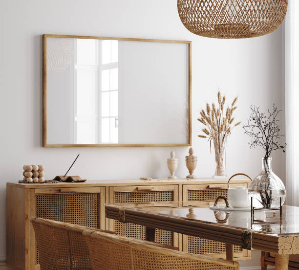 istock Home mock up, cozy modern interior background 1383525547