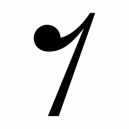 Eighth Note Rest Note Eighth Rest Note Symbol Stock Illustration - Download Image Now ...
