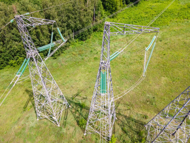 istock High voltage power line on industrial electricity line tower 1383529253