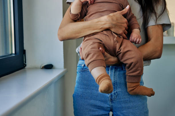 istock Mother and her baby boy 1383535706
