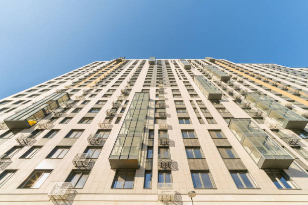 istock modern high-rise office building in the city. 1383540483