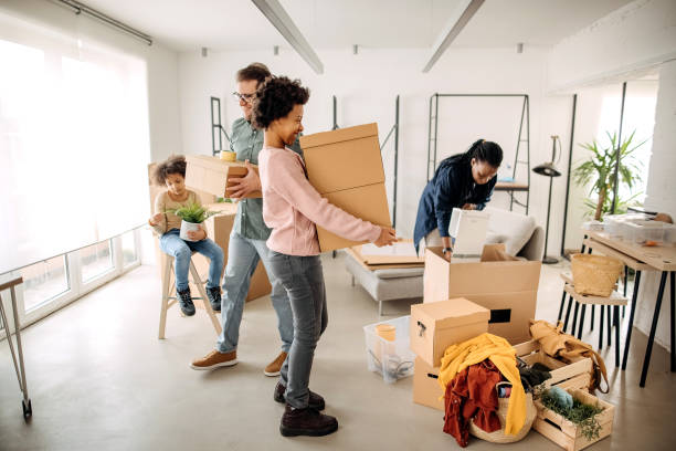 istock Family moving in new home 1383547747