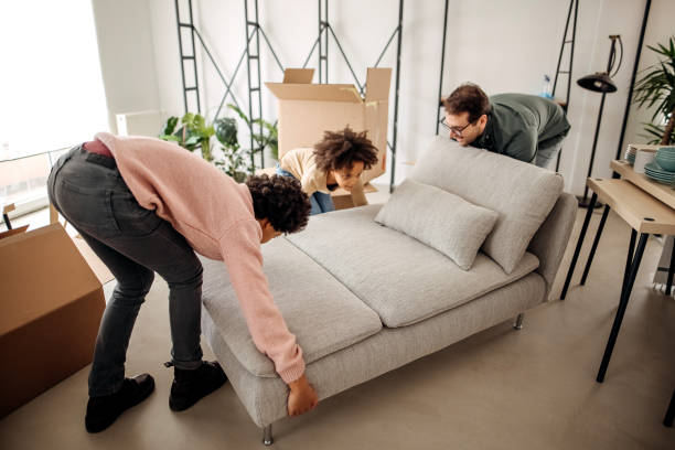 istock Family moving into a new apartment 1383548253