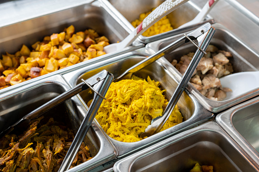 delicious plate of fast food is prepared and served for the enjoyment of customers