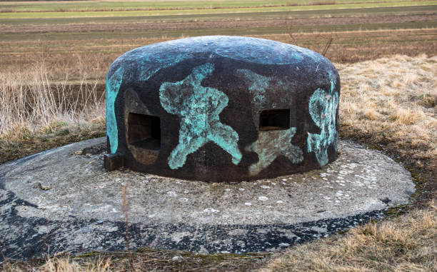 istock steel bunker dome, shooting turret 1383550453