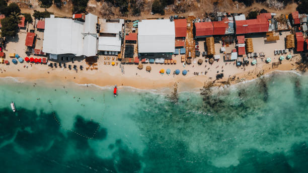 istock Directly above Playa Blanca, Cartagena 1383550884