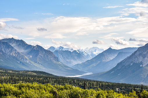 Traveling alongside the Matanuska Valley comes with amazing views. As Spring growth flourishes into Summer a whole new reason to enjoy the view plays out.  The Chugach Mountains offer a variety of view for the locals and visitors of Alaska.
