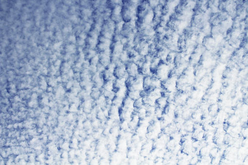 Beautiful cirrocumulus clouds. Background. Texture.