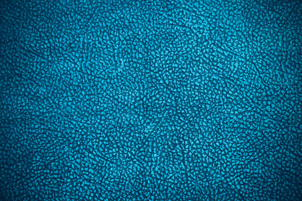 istock Old blue imitation leather. Dermantin. Close-up. Background. Texture. 1383596521