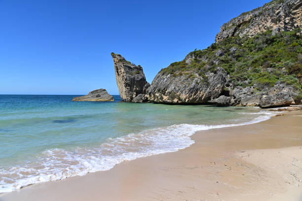 istock Landscape view of empty Cathedral Beach Windy Harbour Western Australia 1383632097