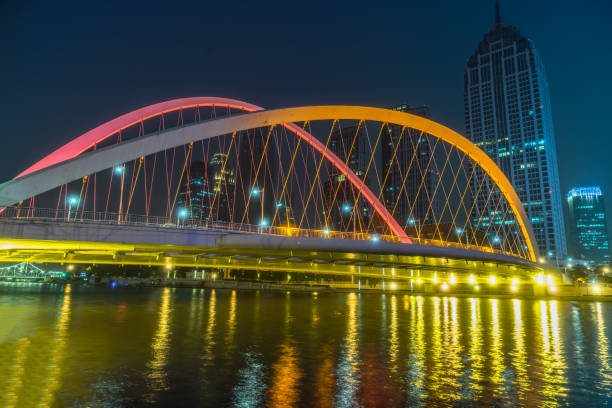 istock Tianjin Hai river beautidul night scenery 1383637901