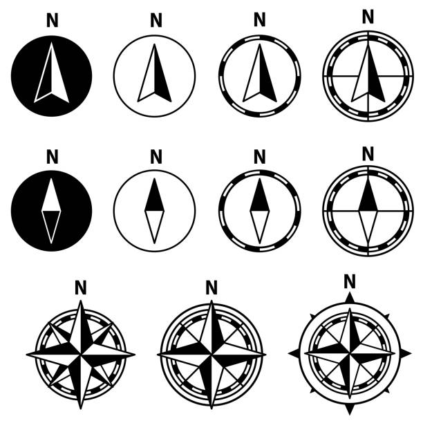 Compass Rose Vector Simple 30+ Simple Compass Rose Cartoon Stock Illustrations, Royalty-Free ...