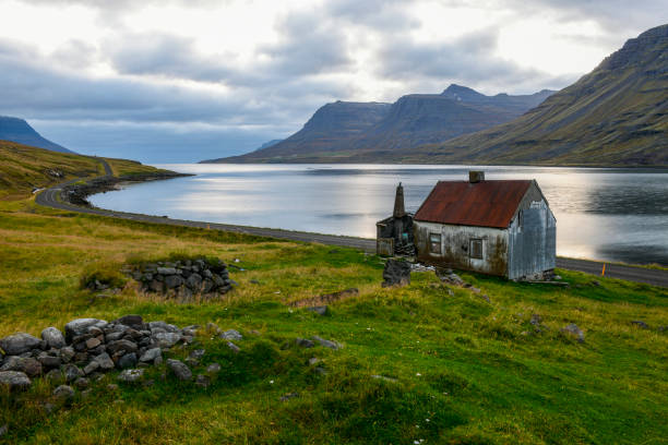 istock Abandoned house on seaside, Iceland 1383667133